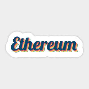 Ethereum Retro Sticker